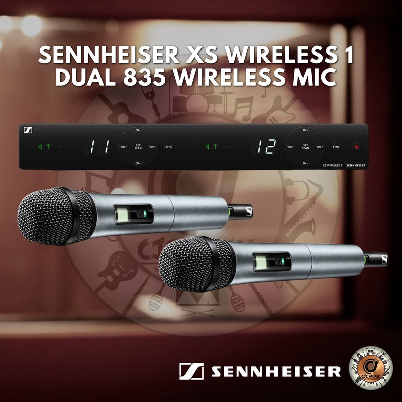 SENNHEISER SENN XS WIRELESS 1 DUAL 835 WIRELESS MIC