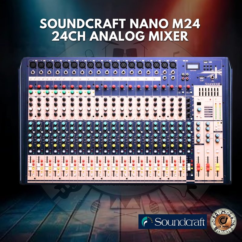 SOUNDCRAFT NANO M24 24CH ANALOG MIXER